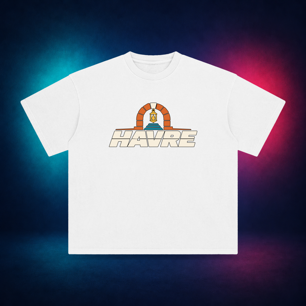 Havre — White — front only print | Vision Neon midnight studio