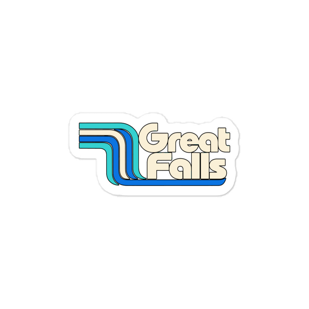 Great Falls — 3 x 4 inch vinyl decal