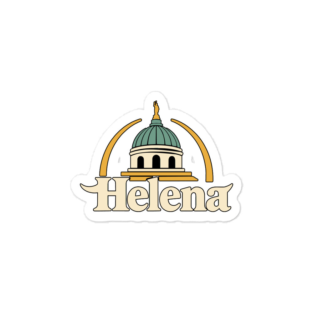 Helena — 3 x 4 inch vinyl decal
