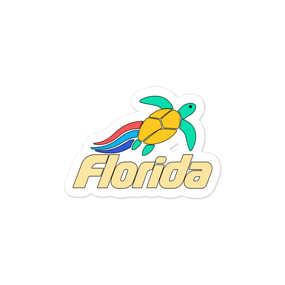 Florida Sea Turtle — 3 x 4 inch vinyl decal