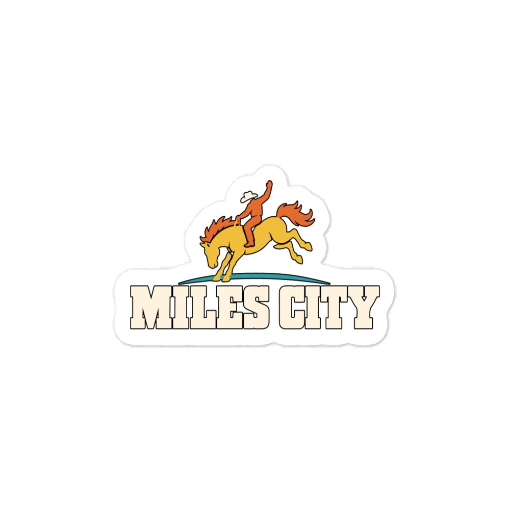 Miles City — 3 x 4 inch vinyl decal