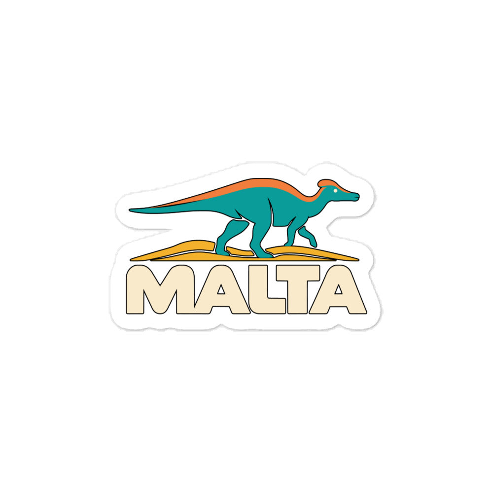 Malta — 3 x 4 inch vinyl decal
