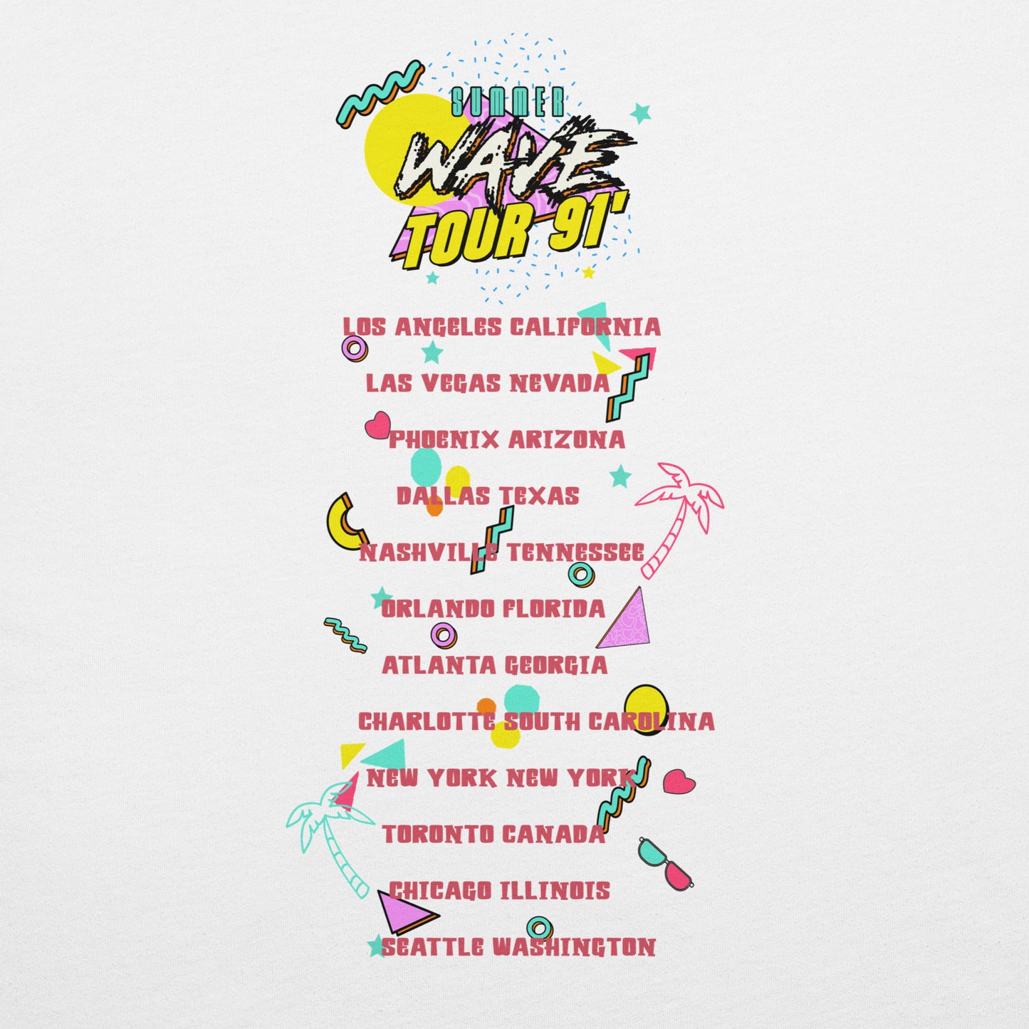 UV Index 91' Summer Wave Tour Shirt