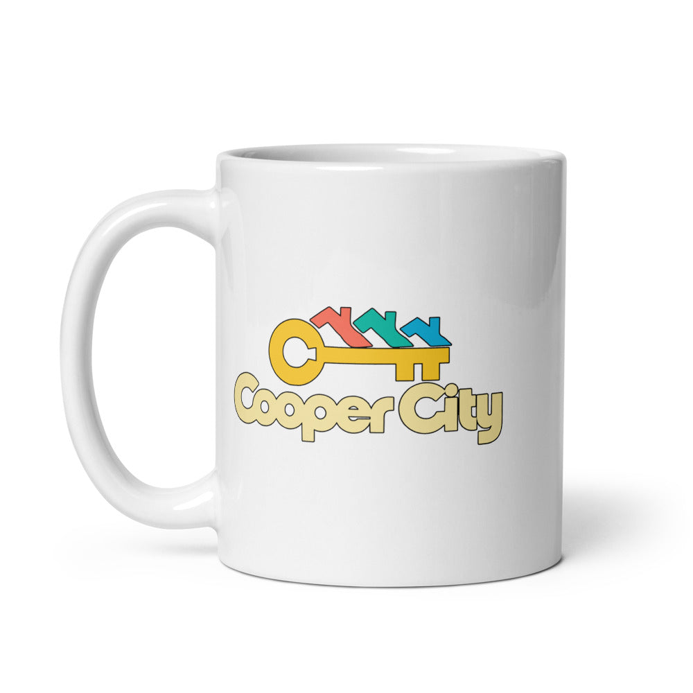 Cooper City — white mug, 11 oz, left side, logo on both sides