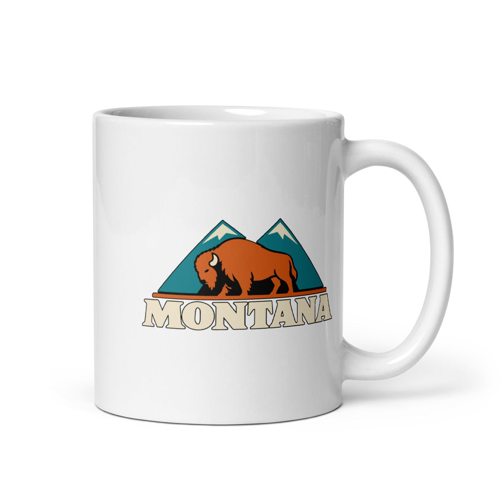 Montana — white mug, 11 oz, right side, logo on both sides