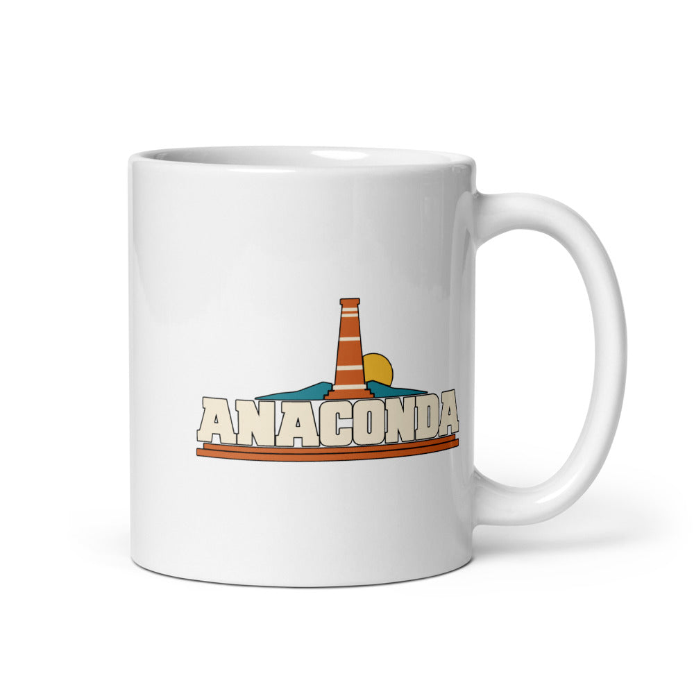 Anaconda — white mug, 11 oz, right side, logo on both sides