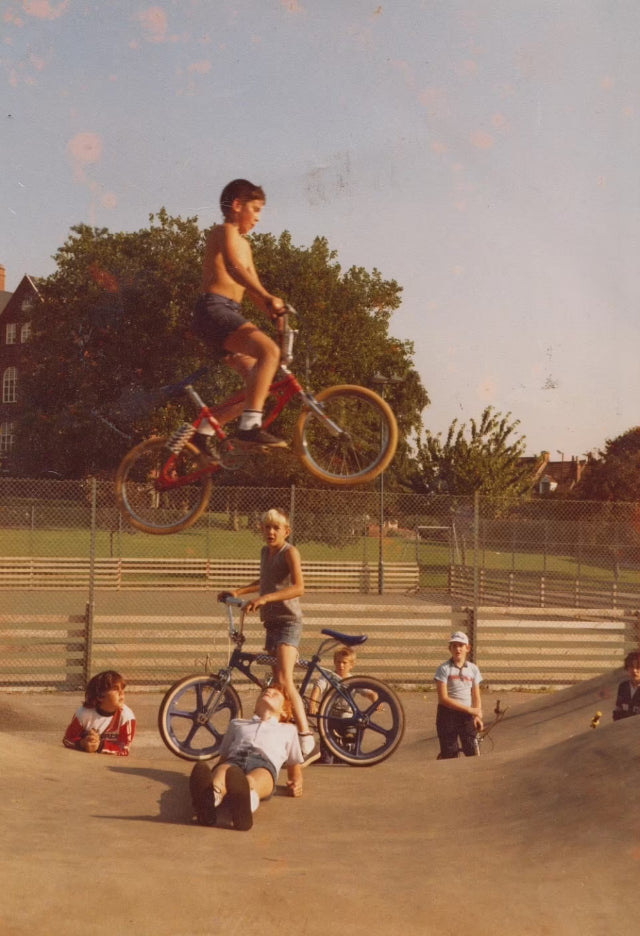 Growing up in the 80's. Gnarly.