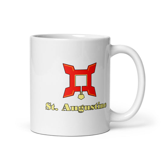 St. Augustine — White mug, 11 oz, logo on both sides