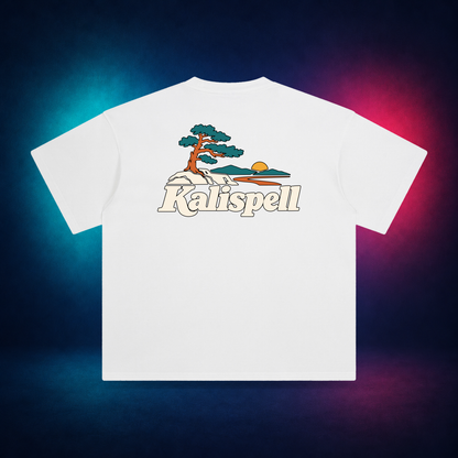 Kalispell — White — back only print | Vision Neon midnight studio