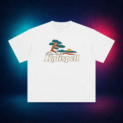 Kalispell — White — front only print | Vision Neon midnight studio