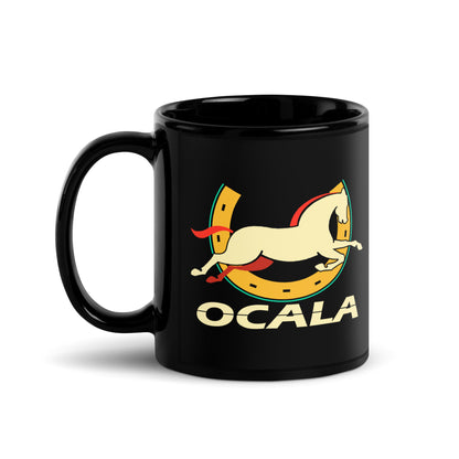 Ocala — Black mug, 11 oz, logo on both sides