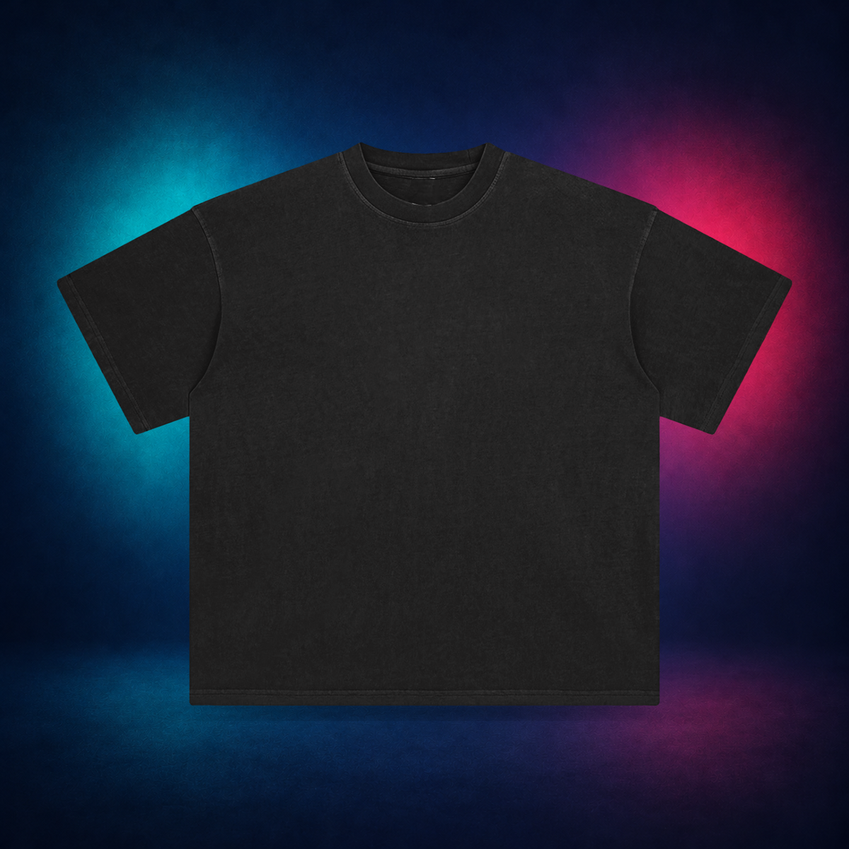 Belgrade — Retro Black — plain front | Vision Neon midnight studio