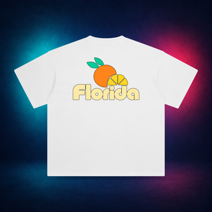 Florida Citrus — White — large back print | Vision Neon midnight studio