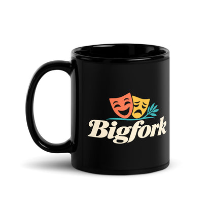 Bigfork — black mug, 11 oz, left side, logo on both sides