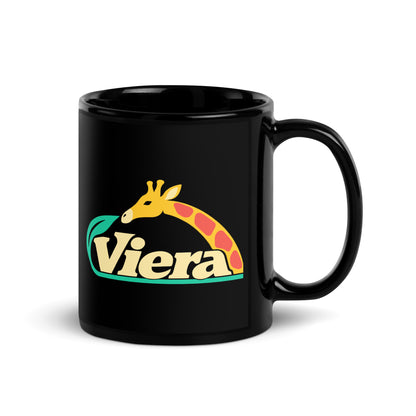 Viera — Black mug, 11 oz, right side, logo on both sides
