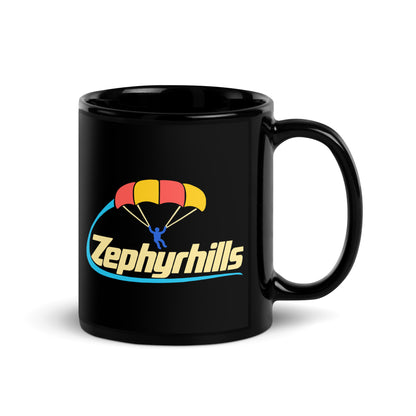 Zephyrhills — Black mug, 11 oz, right side, logo on both sides