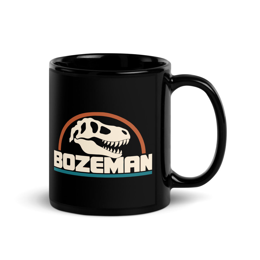Bozeman — black mug, 11 oz, right side, logo on both sides