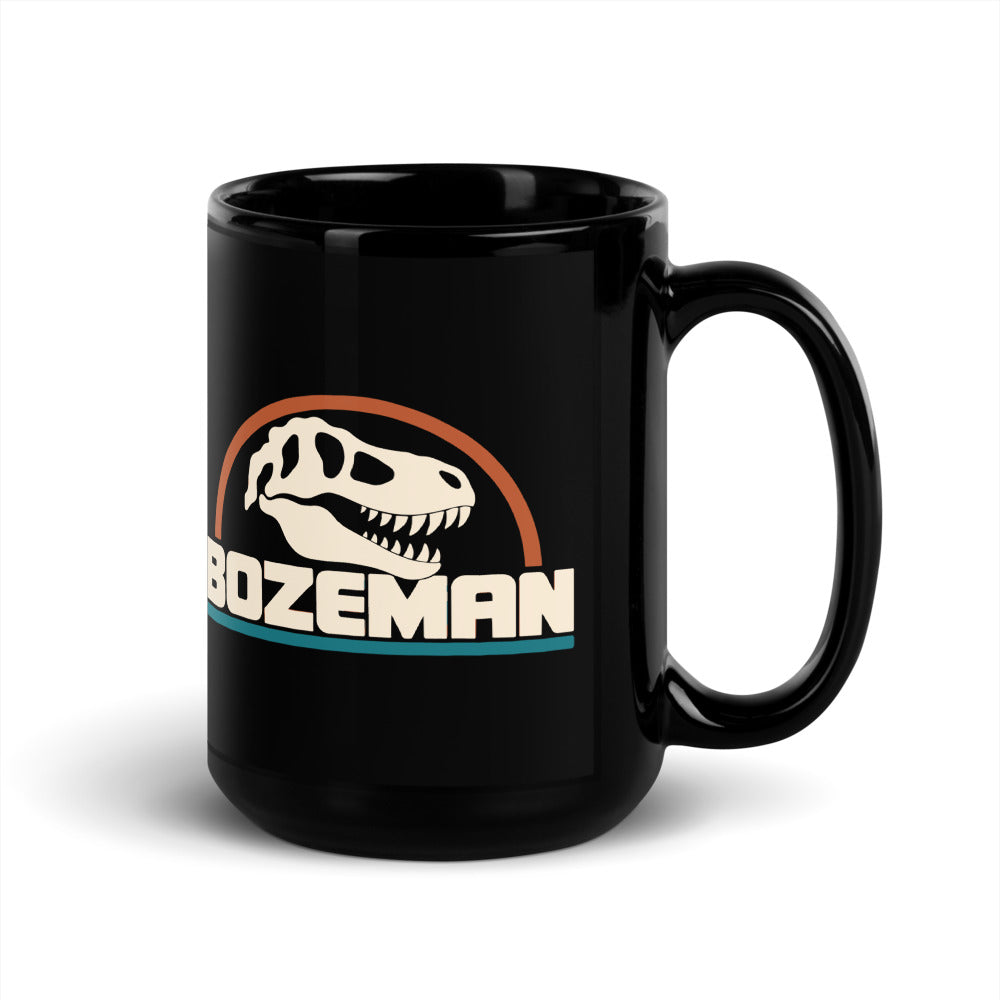 Bozeman — black mug, 15 oz, right side, logo on both sides