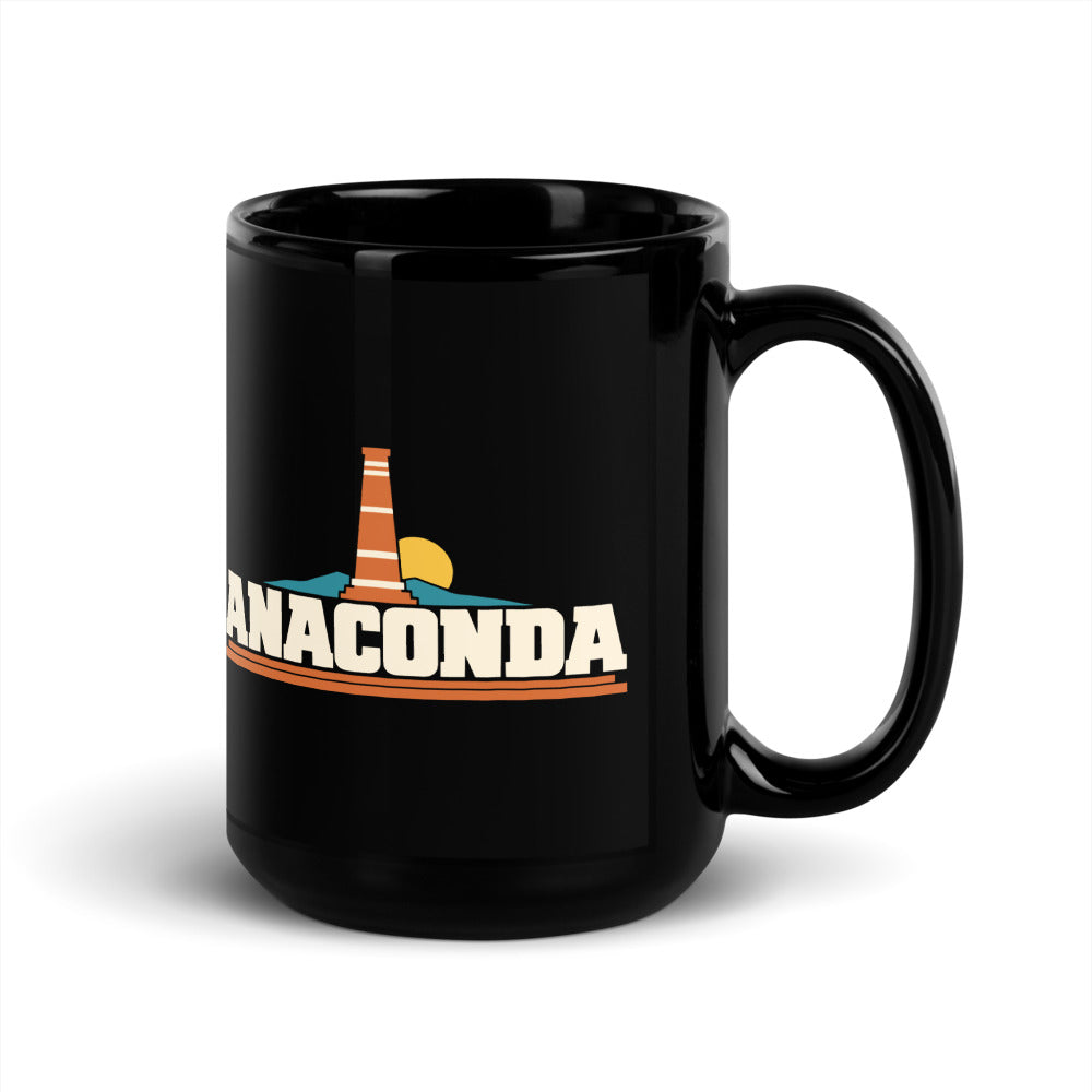 Anaconda — black mug, 15 oz, right side, logo on both sides