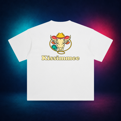 Kissimmee — White — large back print | Vision Neon midnight studio