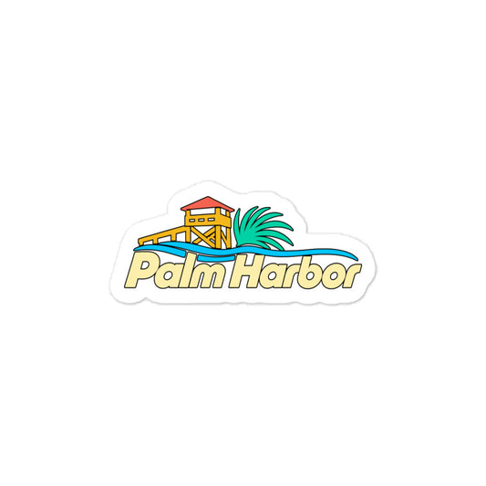 Palm Harbor — 3 x 4 inch vinyl decal