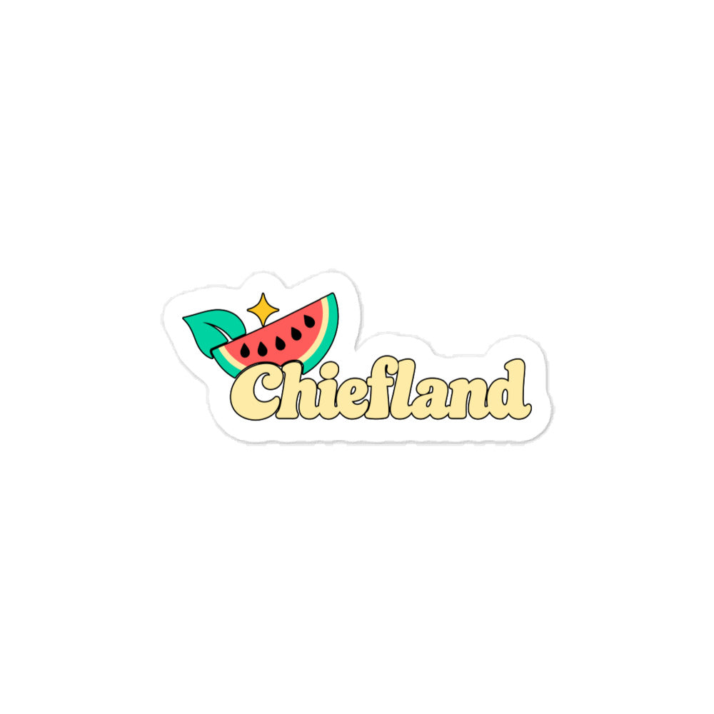 Chiefland — 3 x 4 inch vinyl decal