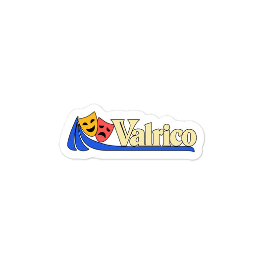 Valrico — 3 x 4 inch vinyl decal