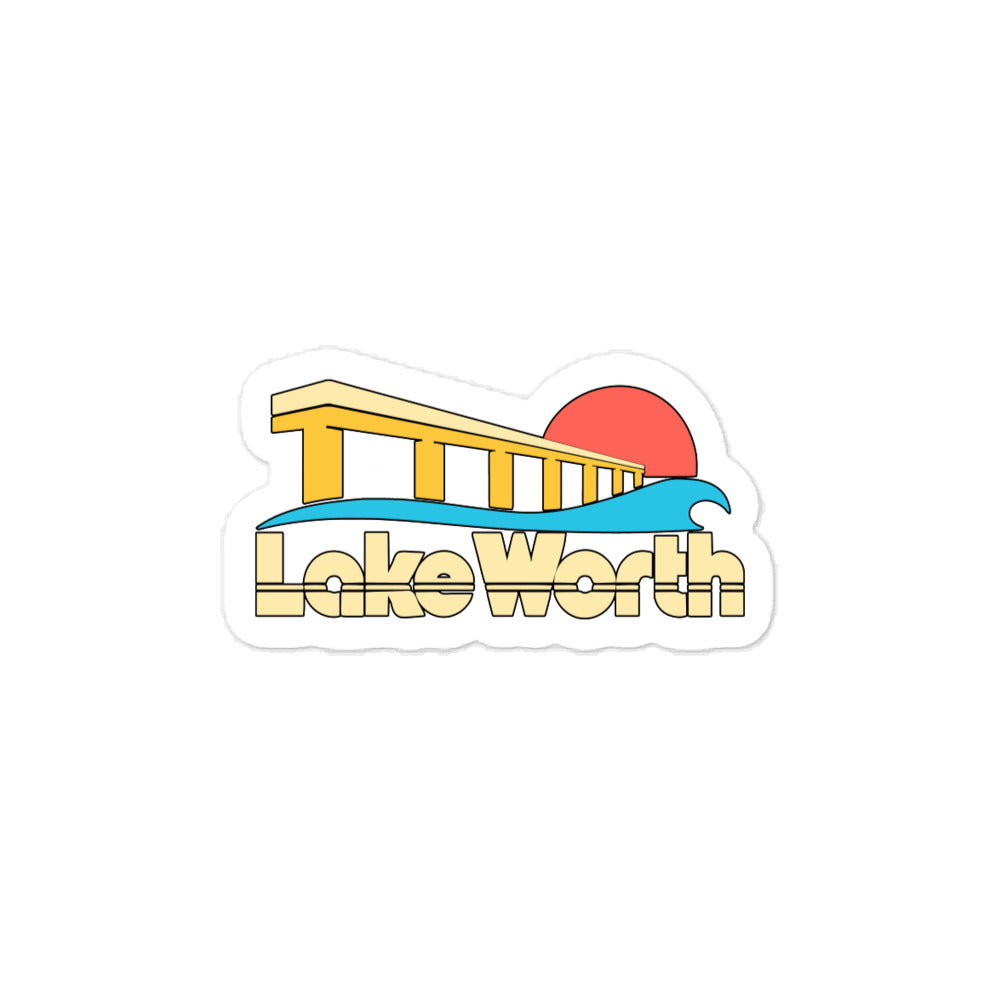 Lake Worth — 3 x 4 inch vinyl decal