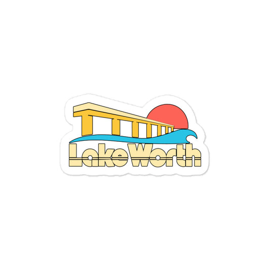 Lake Worth — 3 x 4 inch vinyl decal