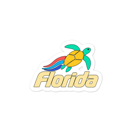 Florida Sea Turtle — 3 x 4 inch vinyl decal