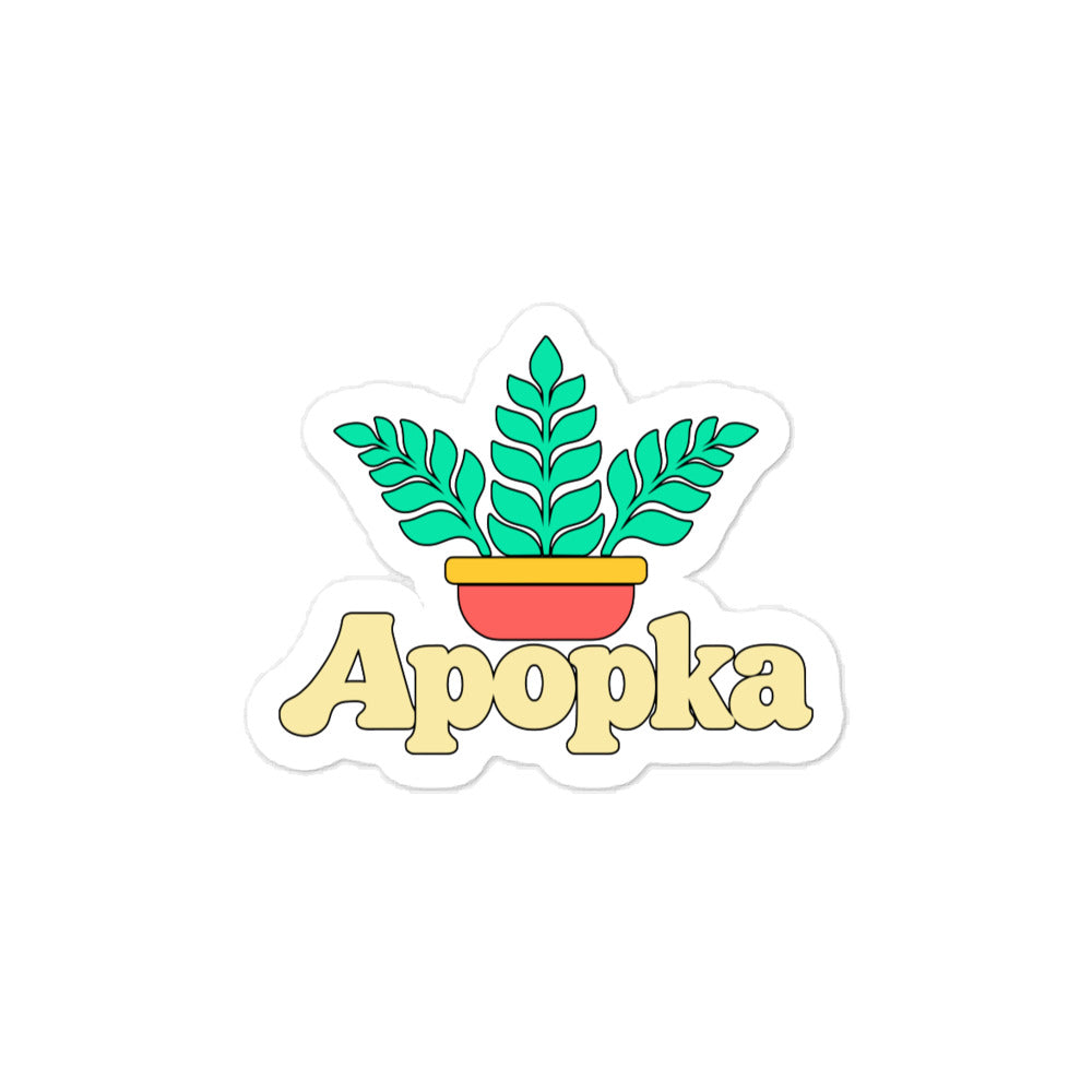 Apopka — 3 x 4 inch vinyl decal