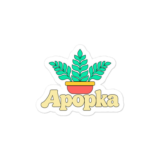 Apopka — 3 x 4 inch vinyl decal