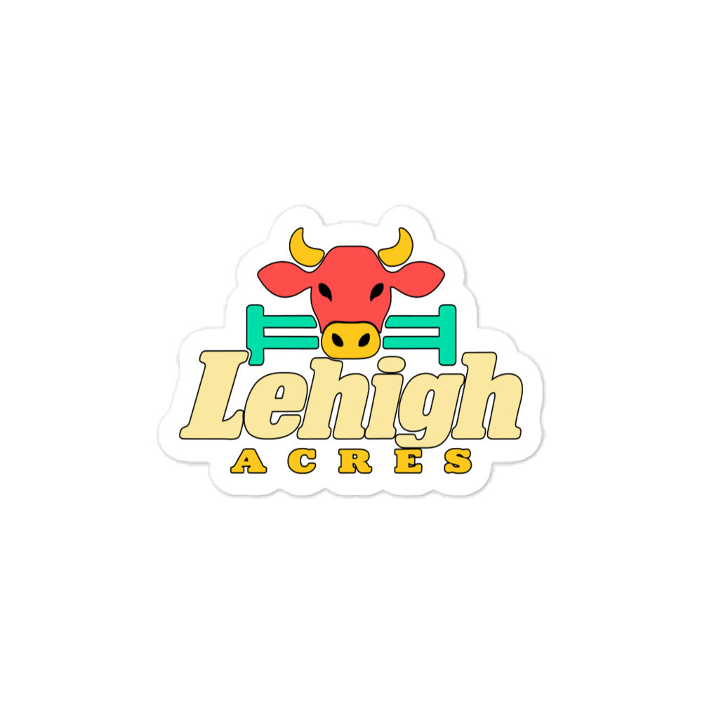 Lehigh Acres — 3 x 4 inch vinyl decal