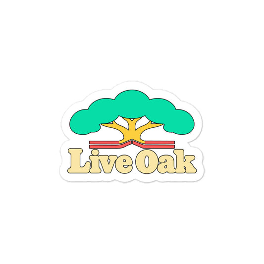 Live Oak — 3 x 4 inch vinyl decal