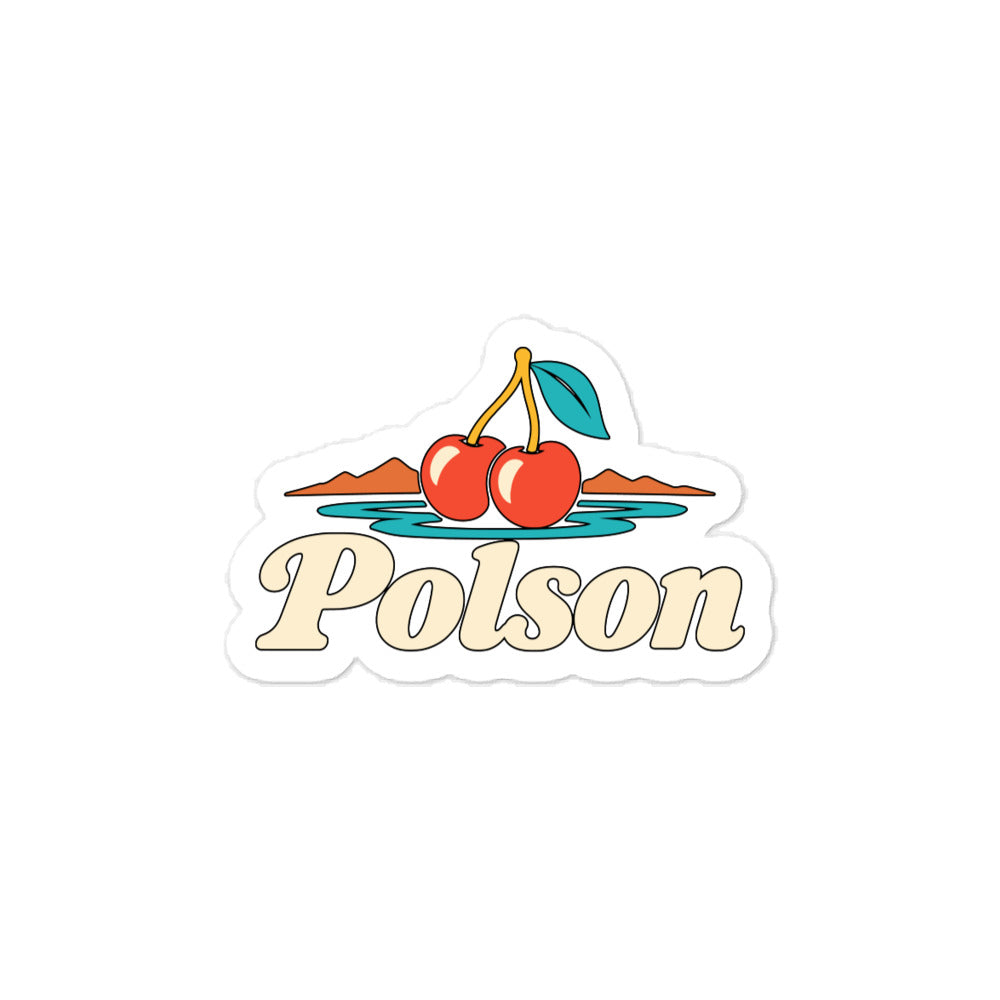 Polson — 3 x 4 inch vinyl decal
