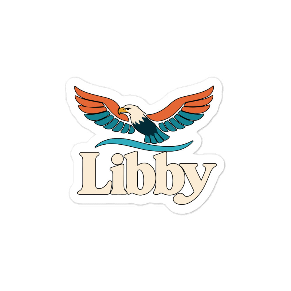 Libby — 3 x 4 inch vinyl decal