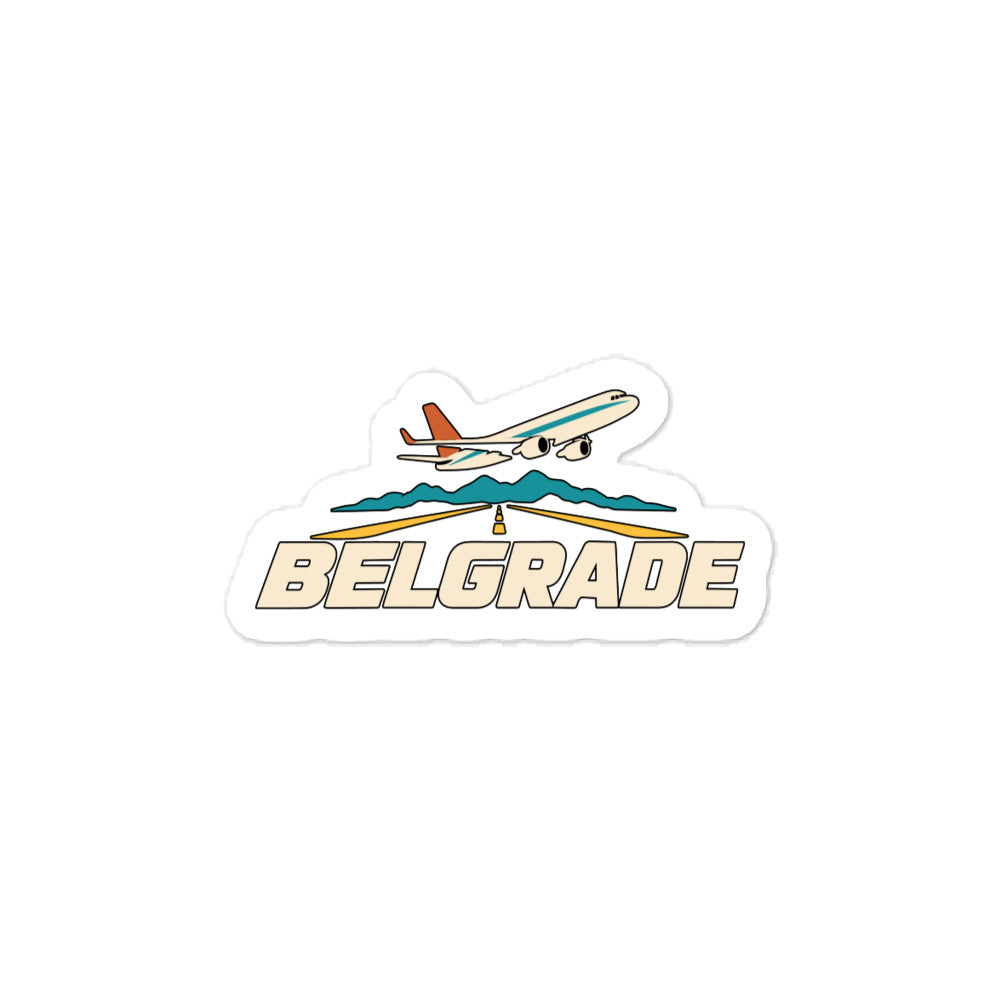 Belgrade — 3 x 4 inch vinyl decal