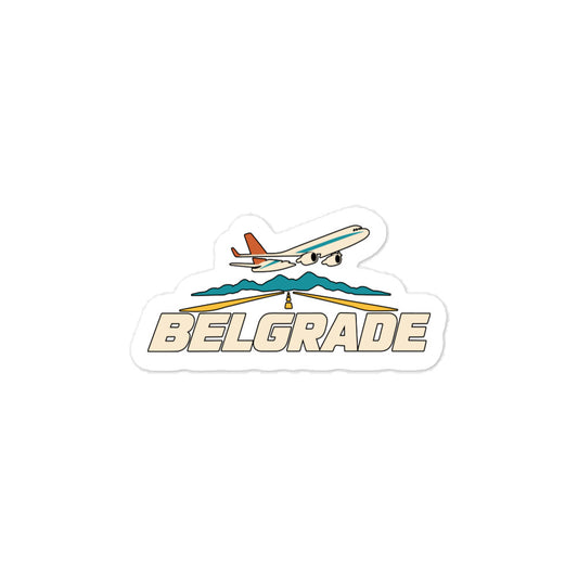 Belgrade — 3 x 4 inch vinyl decal