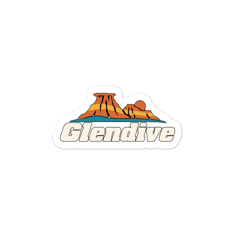 Glendive — 3 x 4 inch vinyl decal