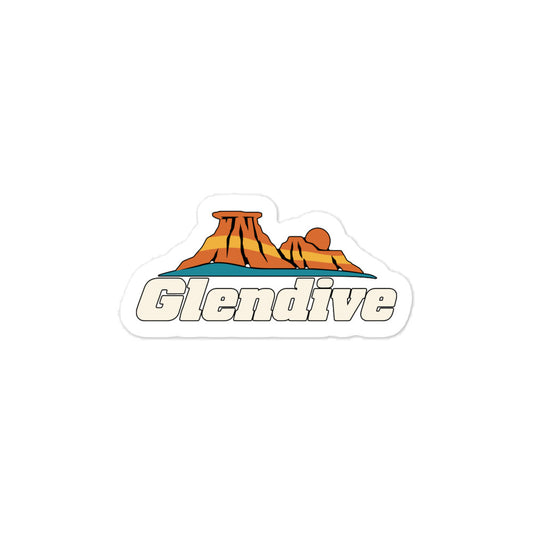 Glendive — 3 x 4 inch vinyl decal
