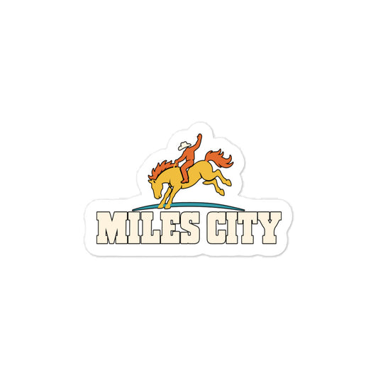 Miles City — 3 x 4 inch vinyl decal