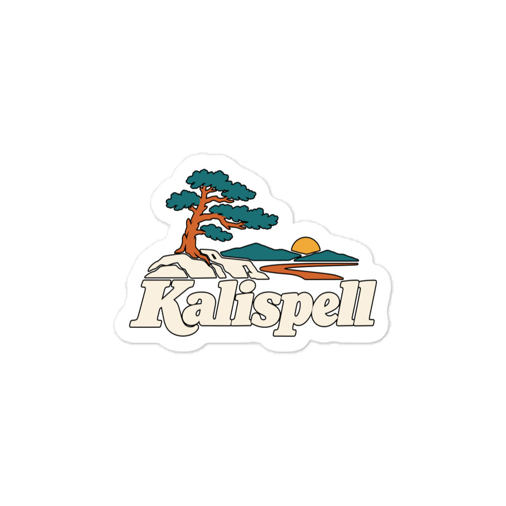Kalispell — 3 x 4 inch vinyl decal