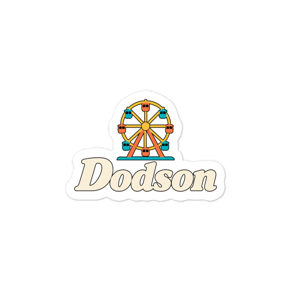 Dodson — 3 x 4 inch vinyl decal