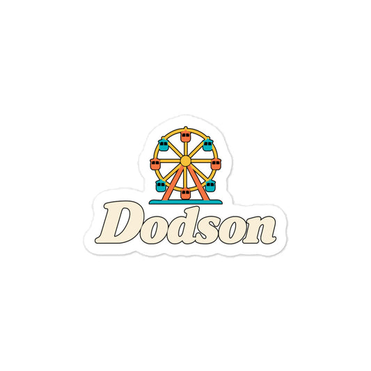 Dodson — 3 x 4 inch vinyl decal
