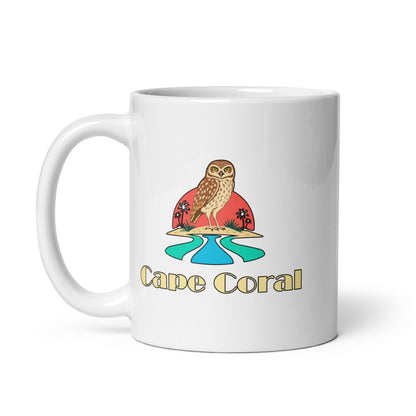 Cape Coral — White mug, 11 oz, left side, logo on both sides