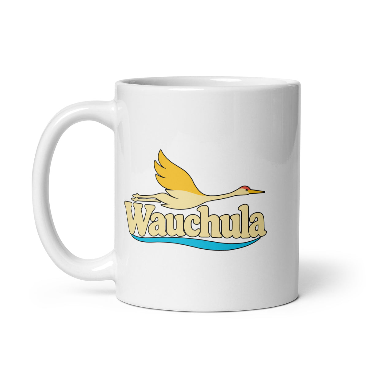 Wauchula — White mug, 11 oz, left side, logo on both sides