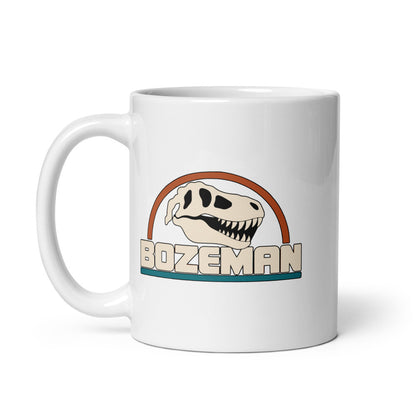 Bozeman — white mug, 11 oz, left side, logo on both sides