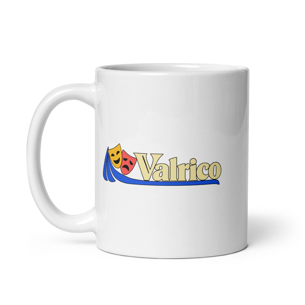 Valrico — white mug, 11 oz, left side, logo on both sides