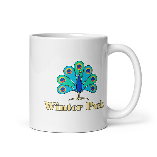 Winter Park — White mug, 11 oz, right side, logo on both sides