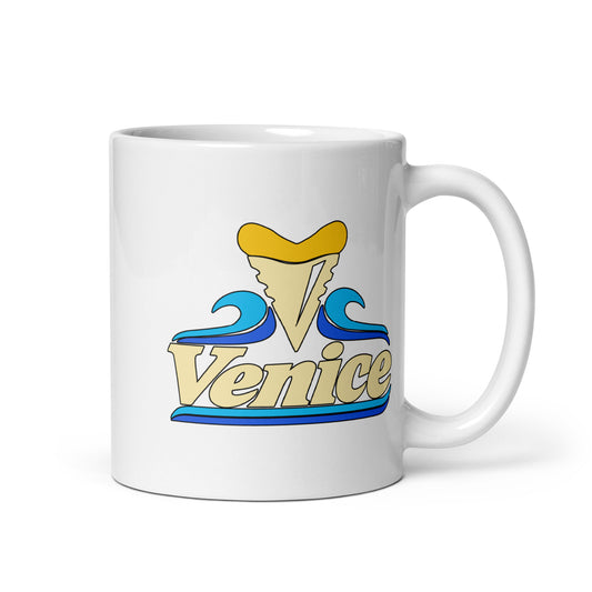 Venice — White mug, 11 oz, right side, logo on both sides